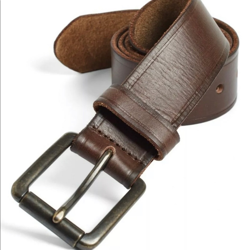 Men’s Johnston & Murphy Brown Leather Belt NWT